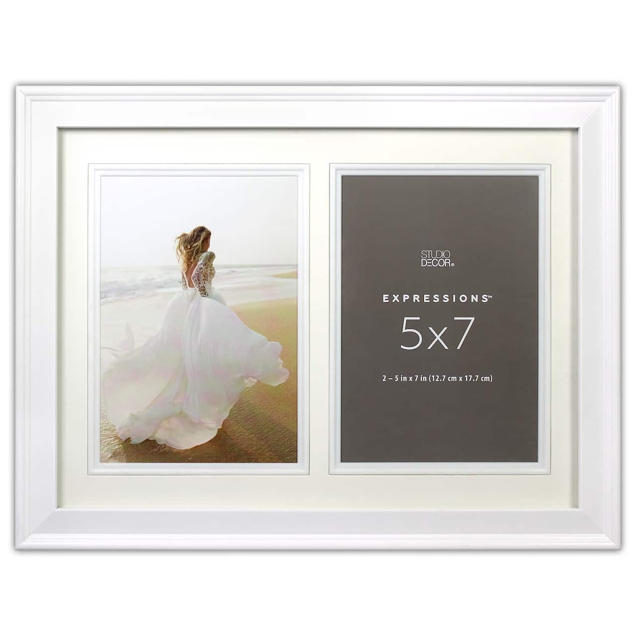 12 Pack: 2 Opening White 5" x 7" Collage Frame, Expressions™ by Studio Décor®